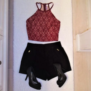 NWT Francesca's Red Sleeveless Crop Top Size Small